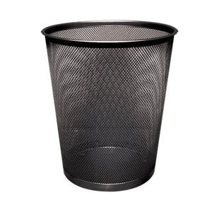 Q-Connect Mesh Waste Basket Black