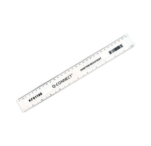 Q Connect Ruler Shatterprf 30Cm Pk10