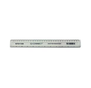 Q Connect Ruler Shatterprf 30Cm Pk10