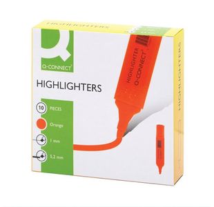 Q-Connect Highlighter Pen Org Pk10