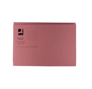 Q-Connect Sq Cut Fldr Fc Pink Pk100