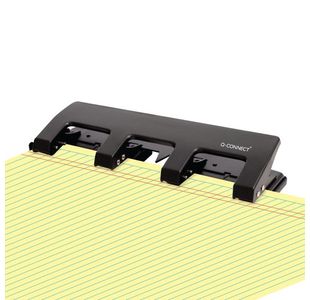 Q-Connect Black 4 Hole Punch 75-P