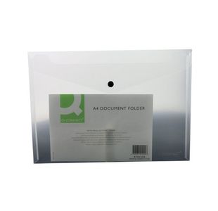 Q-Connect Doc Folder A4 Clear Pk12