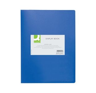 Q-Connect Display Book 10 Pocket Blu