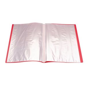 Q-Connect Display Book 20 Pocket Red