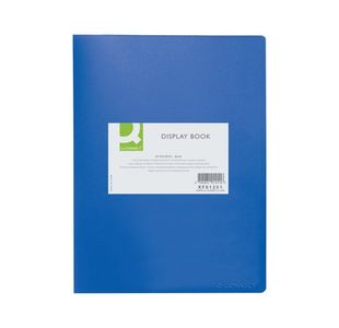 Q-Connect Display Book 20 Pocket Blu