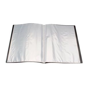 Q-Connect Display Book 20 Pocket Blk