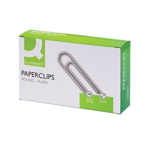 Q-Connect 32Mm 100 Paperclip Pk10