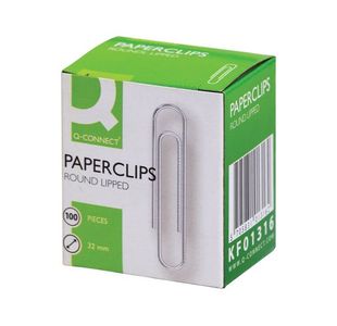 Q-Connect Pclip 32Mm Lipped 10/100