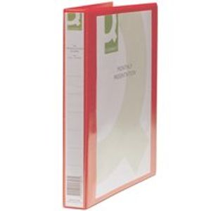 Q-Connect 4D Rbndr 25Mm A4 Red