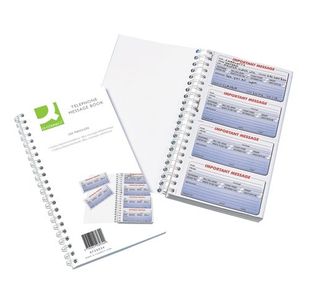 Q Connect Telephone Message Book 400