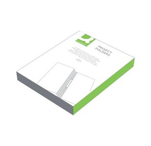 Q-Connect Project Folder A4 Blk Pk25