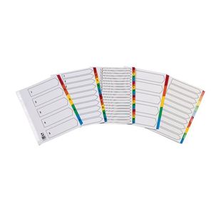 Q-Connect 1-5 Index Multi Tab Wht A4