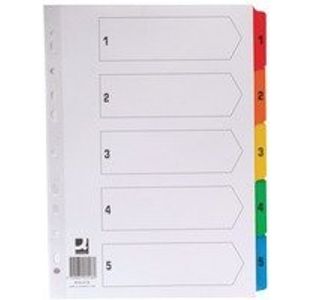 Q-Connect A4 Reinf A-Z Index 20-Pt