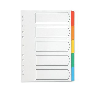 Q-Connect Index A4 Multi-Colour Btab