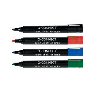 Q-Connect Flipchart Marker Wlt Of 4
