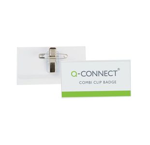 Q-Connect Combi Badge 40X75Mm Pk50