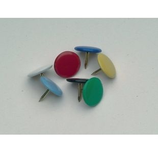 Q-Connect Drawing Pin Coloured Head