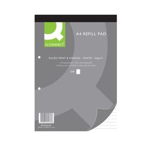 Q-Connect Ruled Refill Pad 200Pg Pk5