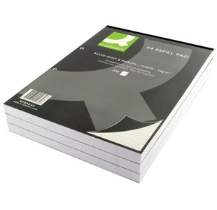 Q-Connect Ruled Refill Pad 200Pg Pk5