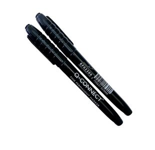 Q Connect Fine Perm Markers Blk Pk10