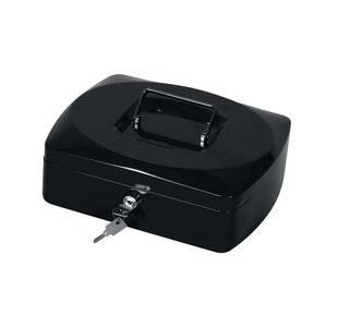 Q-Connect 10 Inch Black Cash Box