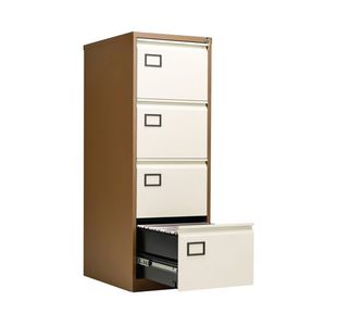 Jemini 4 Drw Filing Cab Coffee/Cream
