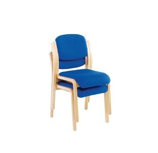 Jemini Wood Frame Side Chair Blue