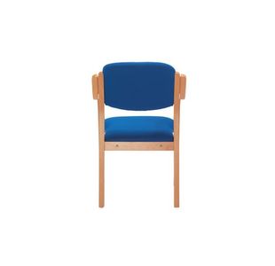 Jemini Wood Frame Chair With Blue