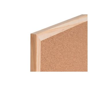 Q-Connect Cork Board Wooden Frame
