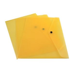 Q-Connect Doc Folder A4 Yellow Pk12