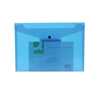 Q-Connect Doc Folder A4 Blue Pk12