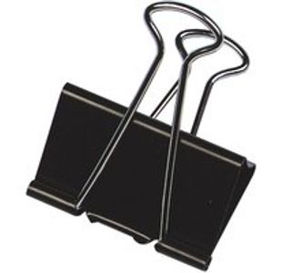 Q-Connect Foldback Clp 16Mm Blk Pk10