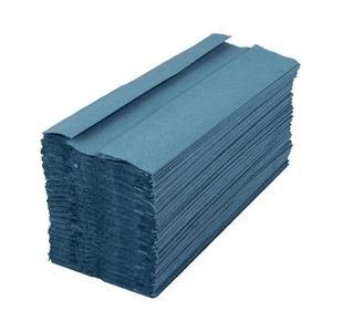 2Work C-Fold Hand Towels Blue Pk2880