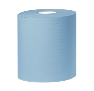2Work Cfeed Roll 2-Ply 150M Blue Pk6
