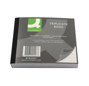 Q-Connect Triplicate Book 102X127Mm