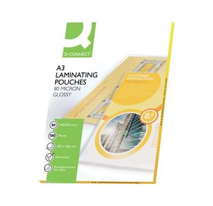 Q-Connect Laminating Pouch A3 Pk100