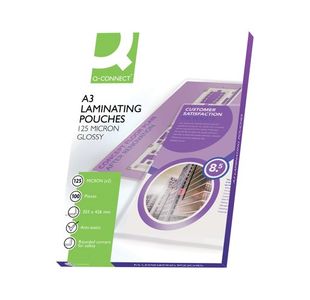 Q-Connect Laminating Pouch A3 Pk100