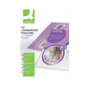 Q-Connect Laminating Pouch A3 Pk25