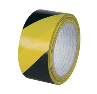 Q Conn Hazard Tape 48Mm Ylw Blk Pk6