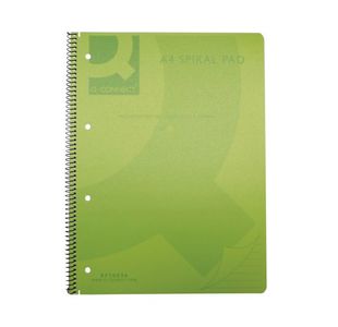 Q-Connect Pp Spiral Pad A4 Green Pk5