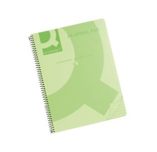 Q-Connect Pp Spiral Pad A4 Green Pk5
