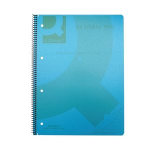 Q-Connect Pp Spiral Pad A4 Blue Pk5