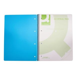 Q-Connect Pp Spiral Pad A4 Blue Pk5