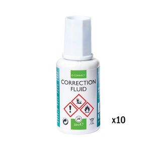 Q-Connect Correction Fluid 20Ml Pk10