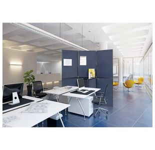 Q-Connect Display Brd 7Pnl Blue/Grey