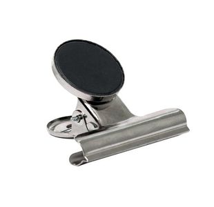 Q-Connect Mag Grip Clip 50Mm Slv Pk3