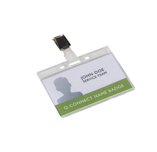 Qconnect Rigid Badge Hlder Clip Pk10