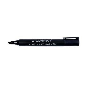 Q-Connect Flipchart Markers Blk Pk10