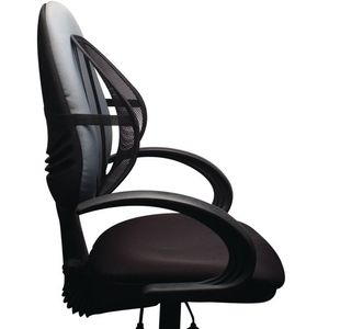 Q-Connect Black Mesh Back Support